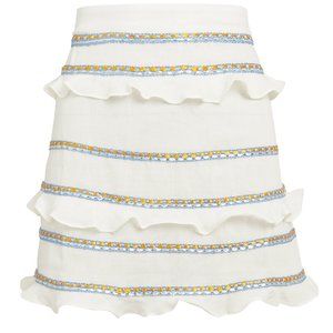 NEW Clube Bossa Harnike Embroidered Mini Skirt   (LMO)